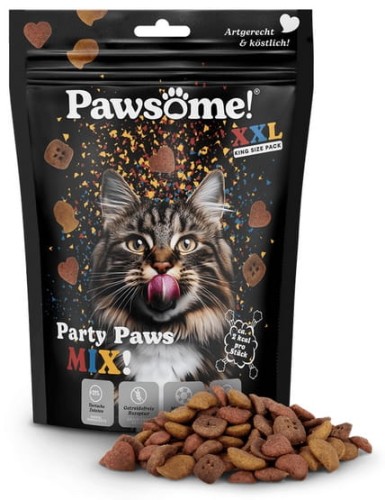 Przejdź do produktu Pawsome Crunchy Party Paws Mix 150g - przysmak dla kota