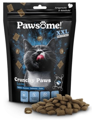 Przejdź do produktu Pawsome Crunchy Paws Łosoś 150g - przysmak dla kota