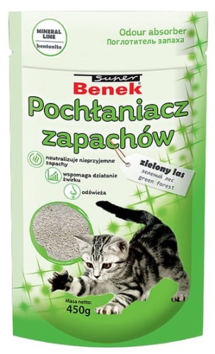 Przejdź do produktu Super Benek Pochłaniacz zapachów - zielony las 0,45kg