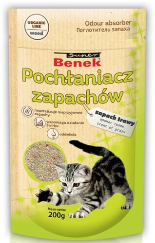 Przejdź do produktu Super Benek Pochłaniacz zapachów - zapach trawy 200g