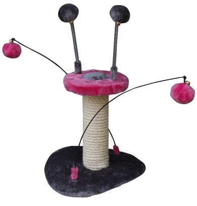 Przejdź do produktu Yarro Drapak Mini UFO różowo-szary 23x24x25cm [Y1144]