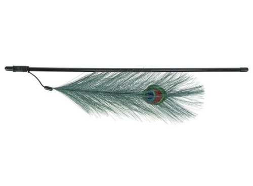 Przejdź do produktu Trixie Wędka dla kota z pawim piórem 47cm [4509] - zabawka dla kota