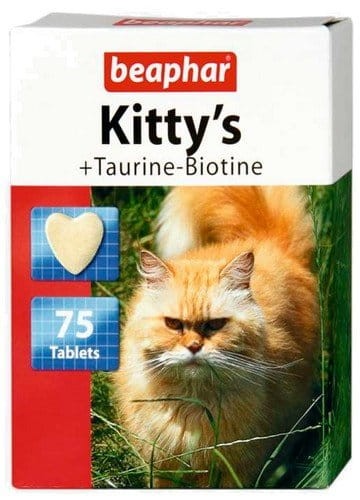 Przejdź do produktu Beaphar Kitty's Taurine + Biotine tabletki witaminowe 75szt