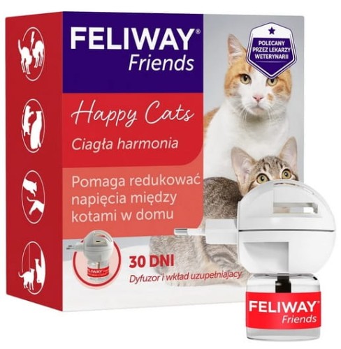 Przejdź do produktu Feliway Friends - kocie feromony Zestaw Startowy (Dyfuzor+wkład)