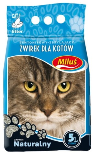 Przejdź do produktu Miluś Standard żwir zbrylający bentonitowy 5L