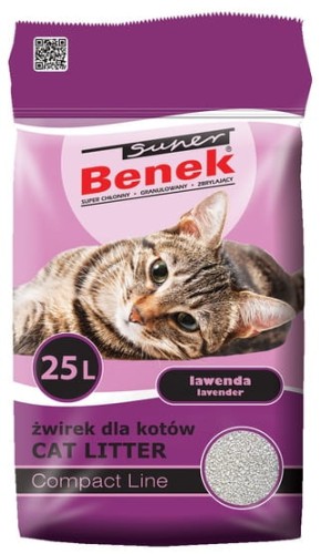 Przejdź do produktu Super Benek Compact Zapachowy Lawenda (ciemny fiolet) 25L
