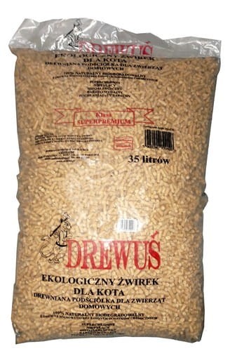 Przejdź do produktu Drewuś 35L (15kg) żwir drewniany