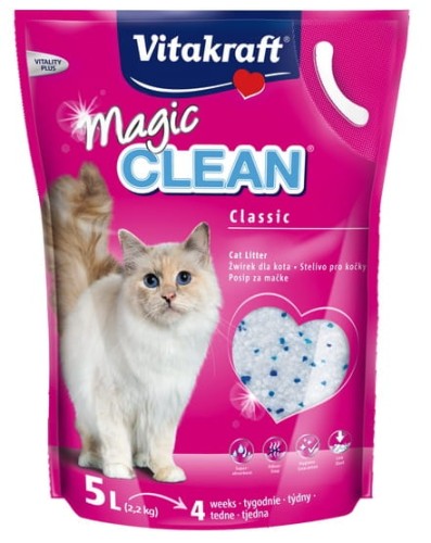 Przejdź do produktu Żwirek Vitakraft Magic Clean silikonowy 5L [15506]