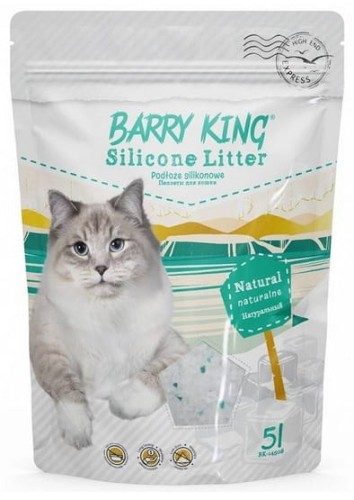 Przejdź do produktu Barry King Podłoże silikonowe dla kota naturalne 5L [BK-14508]
