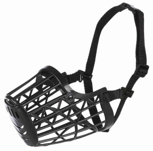 Przejdź do produktu Trixie Kaganiec plastikowy dla psa rozmiar 6 (L) czarny [17606]