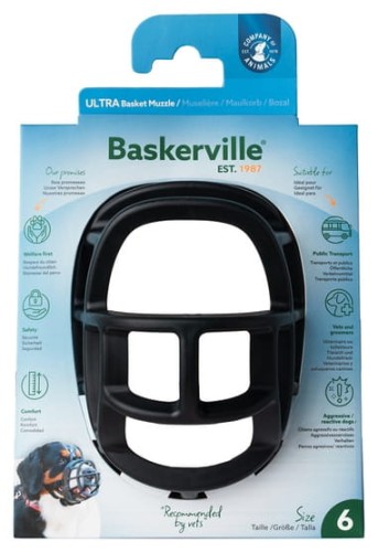 Przejdź do produktu Baskerville Kaganiec Ultra-6 czarny