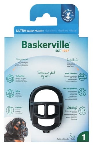 Przejdź do produktu Baskerville Kaganiec Ultra-1 czarny