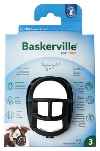 Przejdź do produktu Baskerville Kaganiec Ultra-3 czarny