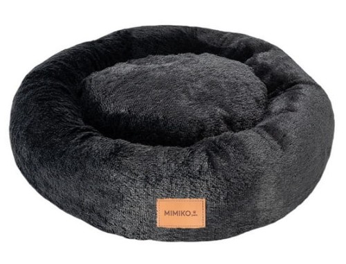 Przejdź do produktu MIMIKO Pets Legowisko Shaggy okrągłe L 60cm czarne