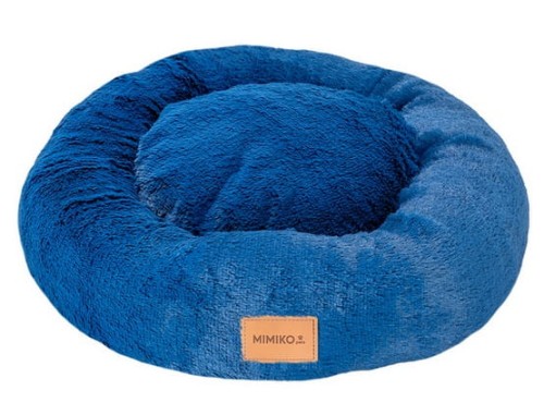 Przejdź do produktu MIMIKO Pets Legowisko Shaggy okrągłe L 60cm chabrowe