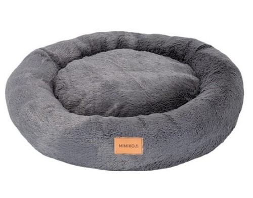 Przejdź do produktu MIMIKO Pets Legowisko Shaggy okrągłe XL 75cm grafitowe