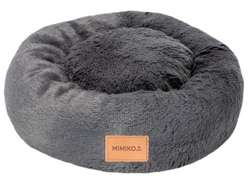 Przejdź do produktu MIMIKO Pets Legowisko Shaggy okrągłe M 45cm grafitowe