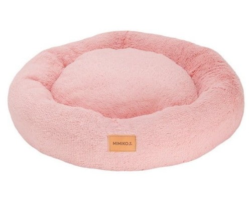 Przejdź do produktu MIMIKO Pets Legowisko Shaggy okrągłe M 45cm różowe