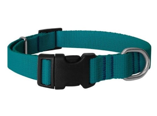 Przejdź do produktu CHABA Obroża taśma regulowana gładka 25mm/60cm morska