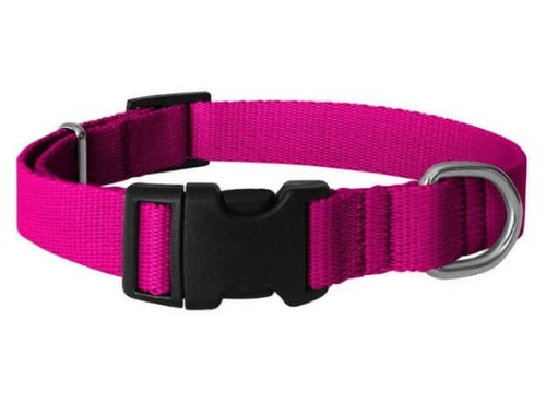 Przejdź do produktu CHABA Obroża taśma regulowana gładka 16mm/42cm fuksja