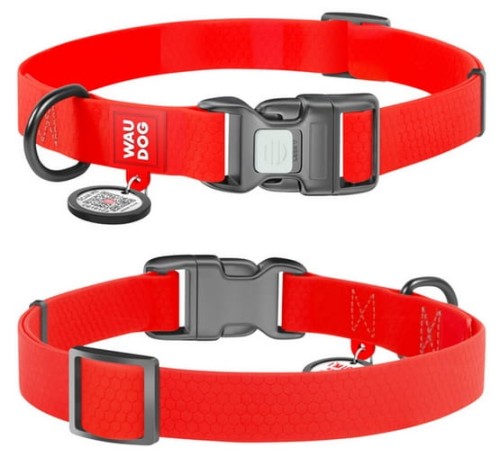 Przejdź do produktu Collar Waterproof Obroża wodoodporna z QR-paszportem, plastikowy fastex, M 20mm/28-40cm czerwona