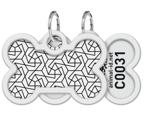 Przejdź do produktu Collar WauDog Smart ID Zawieszka z QR-paszportem kość 4x3cm geometria