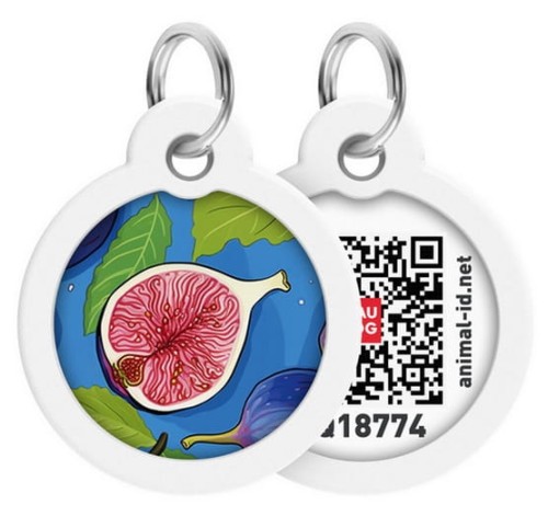 Przejdź do produktu Collar WauDog Smart ID Zawieszka z QR-paszportem okrągła 3cm figa