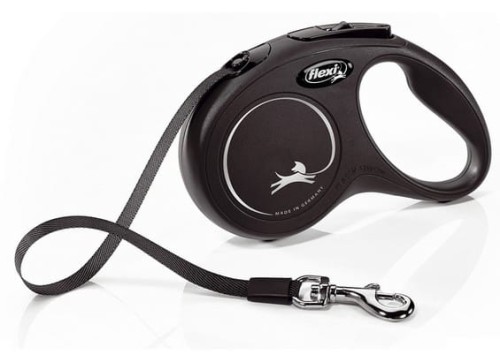 Przejdź do produktu Flexi New Classic Smycz taśma S 5m czarna [FL-3228]