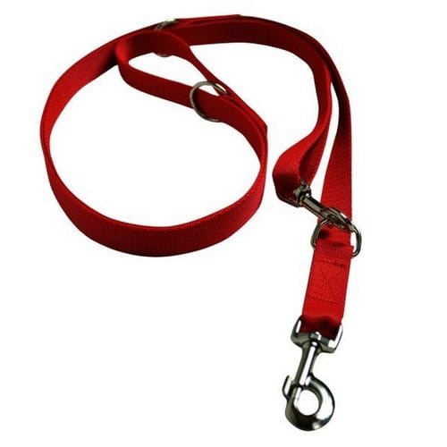 Przejdź do produktu CHABA Smycz taśma regulowana - 25mm x 130/260cm czerwona