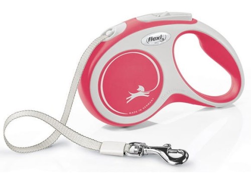 Przejdź do produktu Flexi New Comfort Smycz taśma S 5m czerwona [FL-3523]