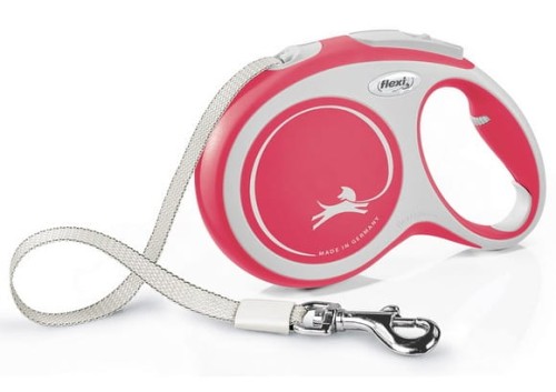 Przejdź do produktu Flexi New Comfort Smycz taśma L 8m czerwona [FL-3806]