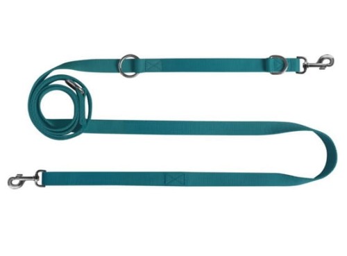 Przejdź do produktu CHABA Smycz taśma regulowana gładka 16mm/260cm morska