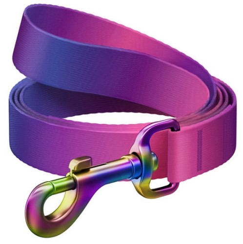 Przejdź do produktu Collar WauDog Recycled Smycz nylonowa, gradient M 20mm/122cm fioletowy
