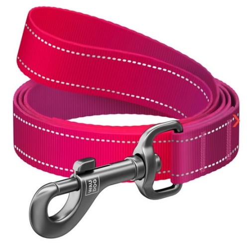 Przejdź do produktu Collar WauDog Nylon Mono Smycz nylonowa odblaskowa S 15mm/200cm różowa