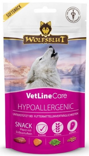 Przejdź do produktu Wolfsblut Dog VetLine Snack Hypoallergenic - konina i bataty 100g - karma weterynaryjna dla psa