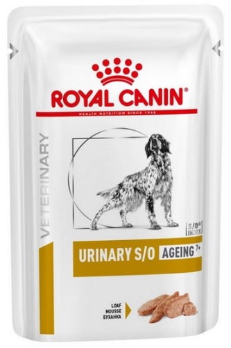 Przejdź do produktu Royal Canin Veterinary Diet Canine Urinary S/O Ageing +7 saszetka 85g - karma weterynaryjna dla psa