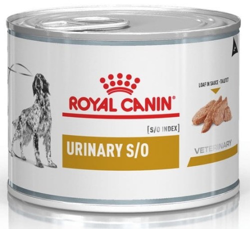 Przejdź do produktu Royal Canin Veterinary Diet Canine Urinary S/O puszka 200g - karma weterynaryjna dla psa