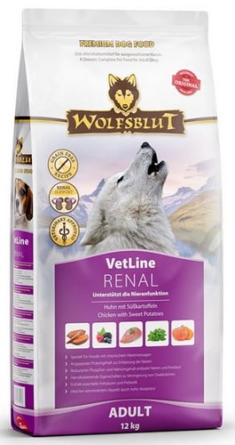 Przejdź do produktu Wolfsblut Dog VetLine Renal - kurczak i bataty 12kg - monobiałkowa karma weterynaryjna dla psa