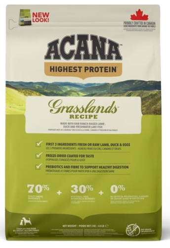 Przejdź do produktu Acana Highest Protein Grasslands Dog 2kg - karma sucha dla psa