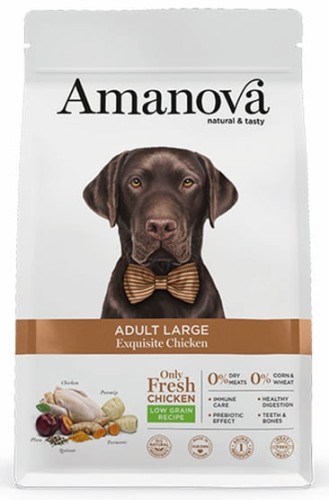 Przejdź do produktu Amanova Dog Adult Large Exquisite Chicken - kurczak 12kg - karma sucha dla psa