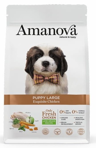 Przejdź do produktu Amanova Dog Puppy Large Exquisite Chicken - kurczak 12kg - karma sucha dla psa