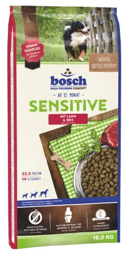 Przejdź do produktu Bosch Sensitive Adult Lamb & Rice 15kg - karma sucha dla psa