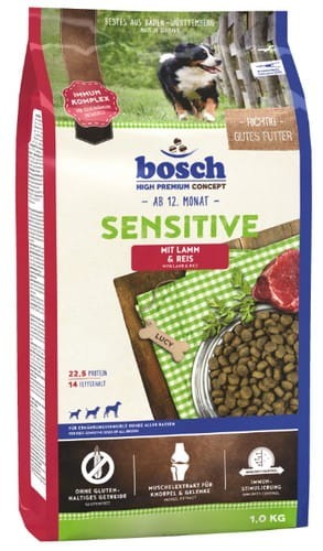 Przejdź do produktu Bosch Sensitive Adult Lamb & Rice 1kg - karma sucha dla psa