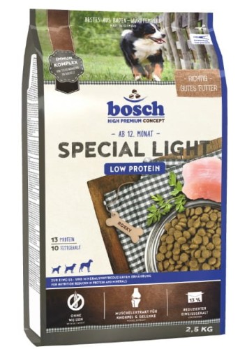 Przejdź do produktu Bosch Special Light Low Protein 2,5kg - karma sucha dla psa