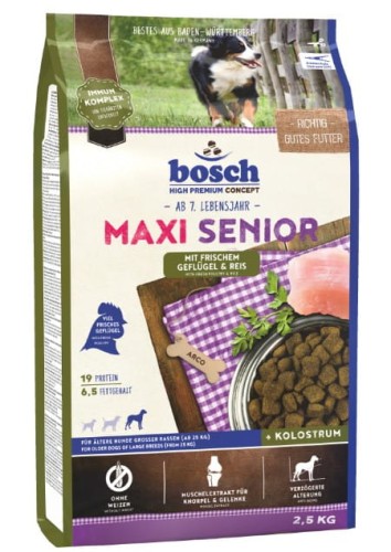 Przejdź do produktu Bosch Maxi Senior 2,5kg - karma sucha dla psa