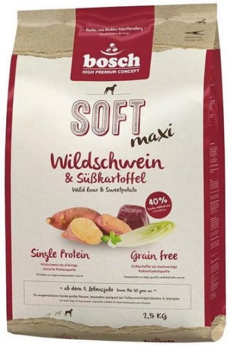 Przejdź do produktu Bosch Soft Maxi Bawół Wodny & Bataty 2,5kg - karma sucha dla psa