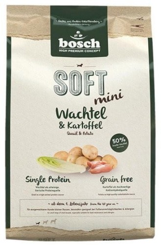 Przejdź do produktu Bosch Soft Mini Przepiórka & Ziemniak 1kg - karma sucha dla psa