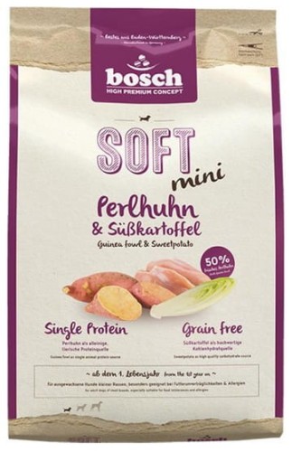 Przejdź do produktu Bosch Soft Mini Perliczka & Bataty 1kg - karma sucha dla psa