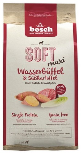 Przejdź do produktu Bosch Soft Maxi Bawół Wodny & Bataty 12,5kg - karma sucha dla psa