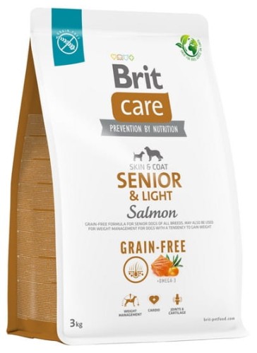 Przejdź do produktu Brit Care Grain Free Senior & Light Salmon 3kg - karma sucha dla psa